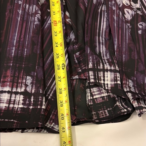 Simply Vera Vera Wang Black and Purple Fit and Flare Midi Dress - Picture 9 of 13